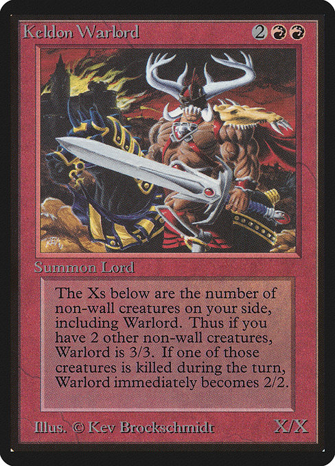 Magic the Gathering Card - Keldon Warlord - MTG Circle