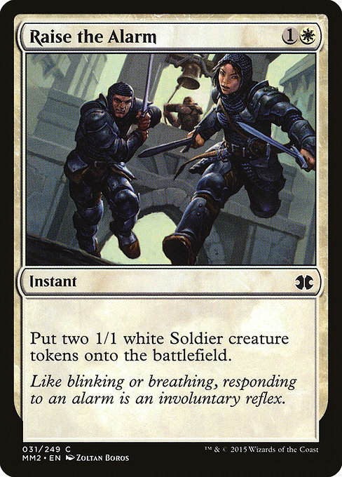 Magic the Gathering Card - Raise the Alarm - MTG Circle