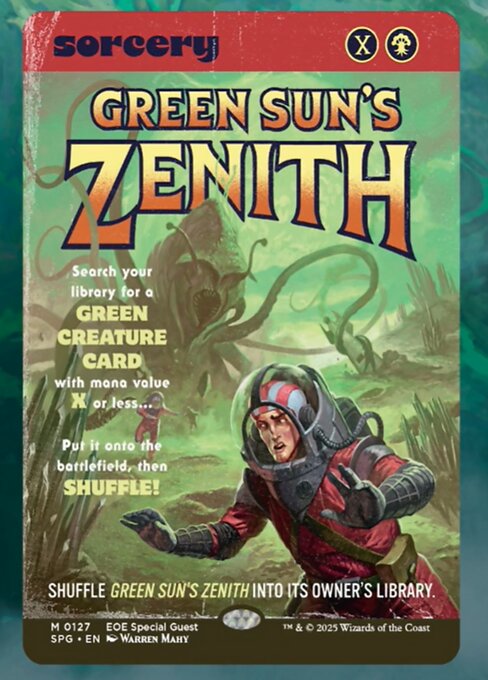 Magic the Gathering Card - Green Sun's Zenith - MTG Circle