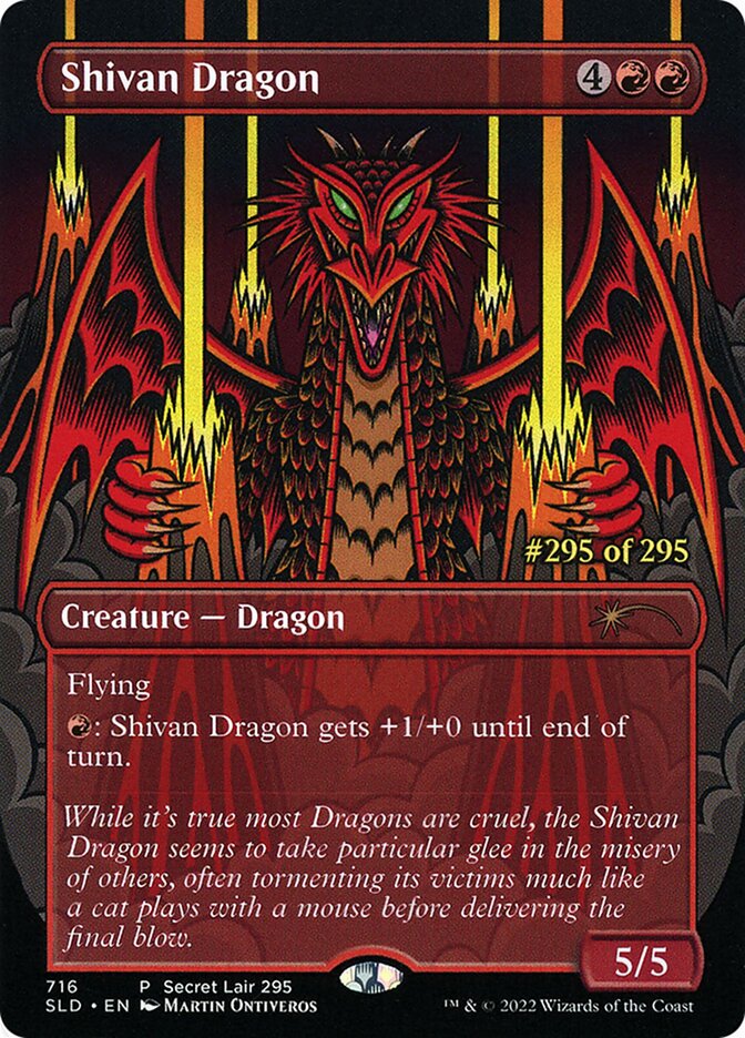 Magic the Gathering Card - Shivan Dragon - MTG Circle