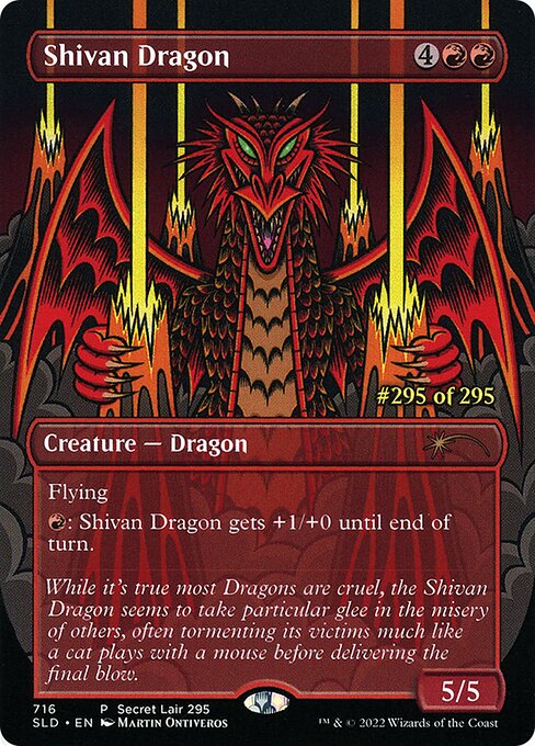 Magic the Gathering Card - Shivan Dragon - MTG Circle