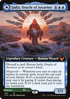 Magic the Gathering Card - Jadzi, Oracle of Arcavios // Journey to the Oracle - MTG Circle