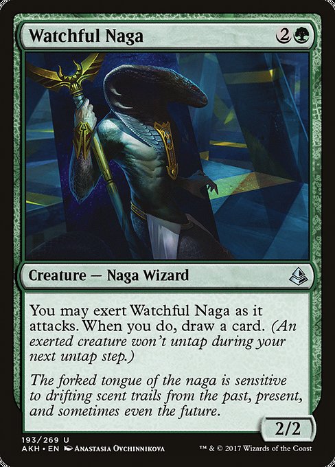 Magic the Gathering Card - Watchful Naga - MTG Circle