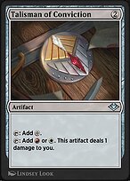 Magic the Gathering Card - Talisman of Conviction - MTG Circle