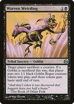 Magic the Gathering Card - Warren Weirding - MTG Circle