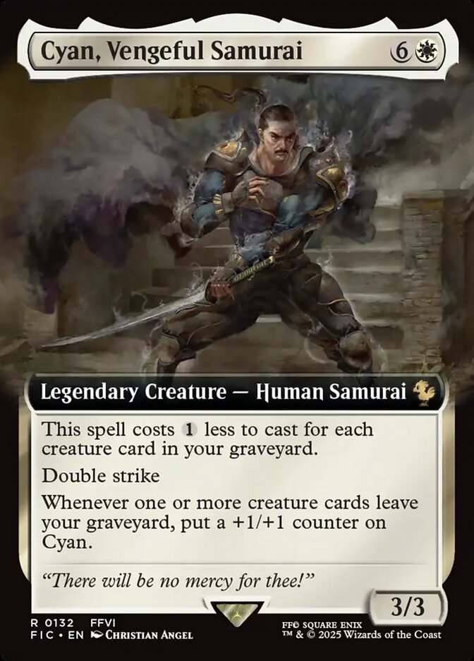 Magic the Gathering Card - Cyan, Vengeful Samurai - MTG Circle