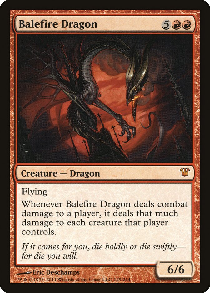 Magic the Gathering Card - Balefire Dragon - MTG Circle