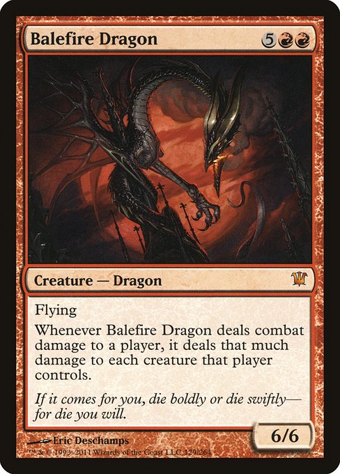 Magic the Gathering Card - Balefire Dragon - MTG Circle