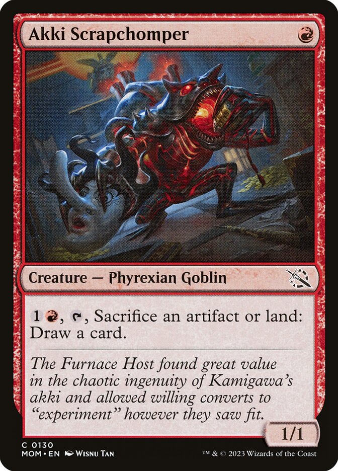 Magic the Gathering Card - Akki Scrapchomper - MTG Circle