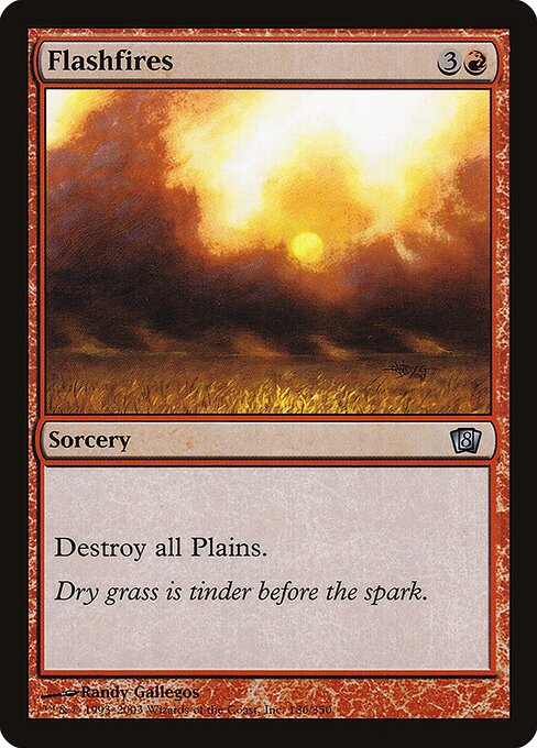 Magic the Gathering Card - Flashfires - MTG Circle