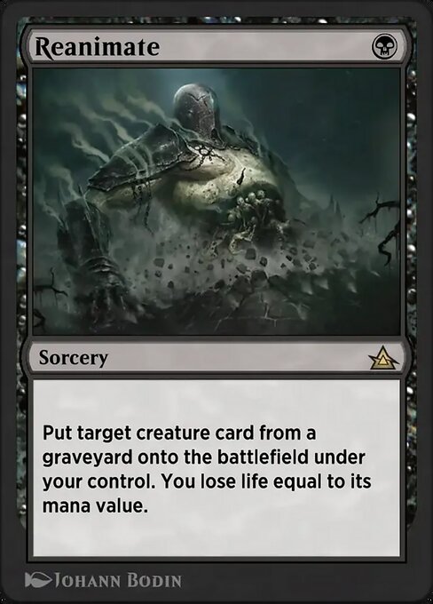 Magic the Gathering Card - Reanimate - MTG Circle