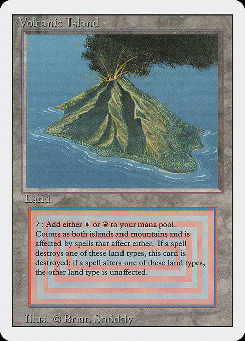 Magic the Gathering Card - Volcanic Island - MTG Circle