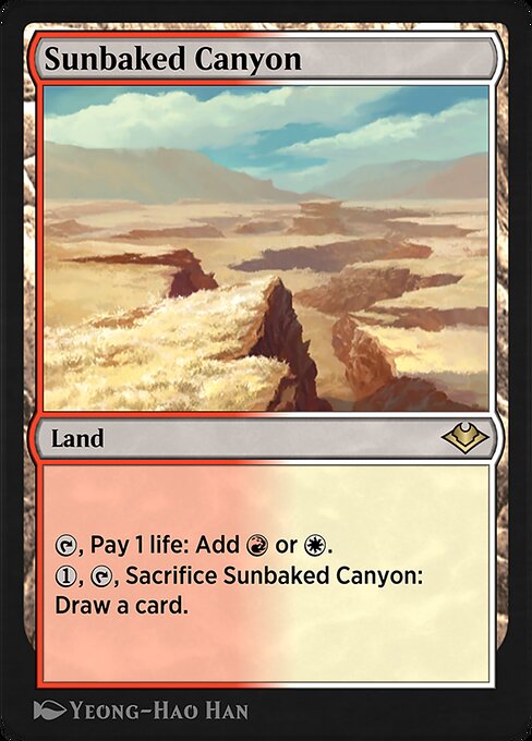 Magic the Gathering Card - Sunbaked Canyon - MTG Circle