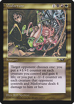 Magic the Gathering Card - Misfortune - MTG Circle