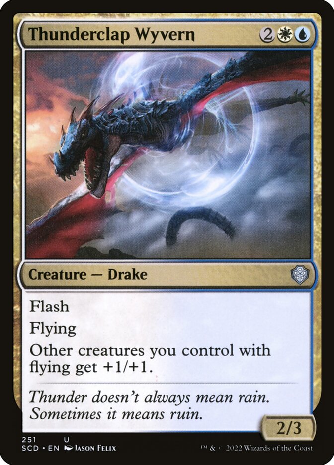 Magic the Gathering Card - Thunderclap Wyvern - MTG Circle