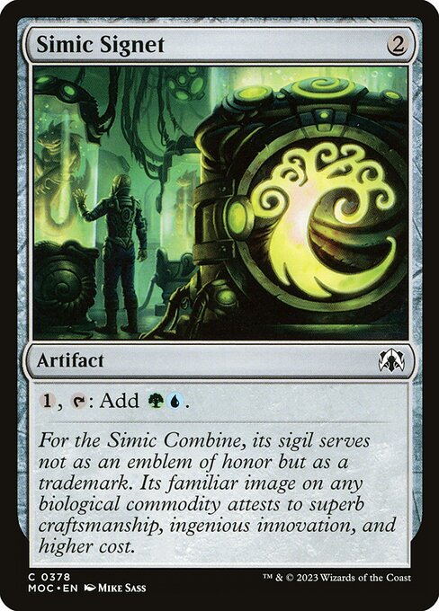 Magic the Gathering Card - Simic Signet - MTG Circle
