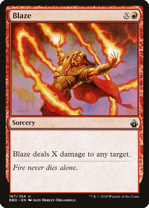 Magic the Gathering Card - Blaze - MTG Circle