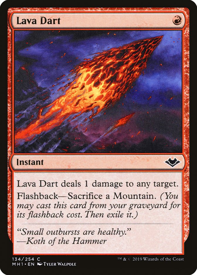 Magic the Gathering Card - Lava Dart - MTG Circle