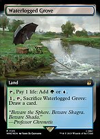 Magic the Gathering Card - Waterlogged Grove - MTG Circle