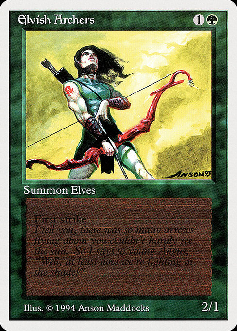 Magic the Gathering Card - Elvish Archers - MTG Circle