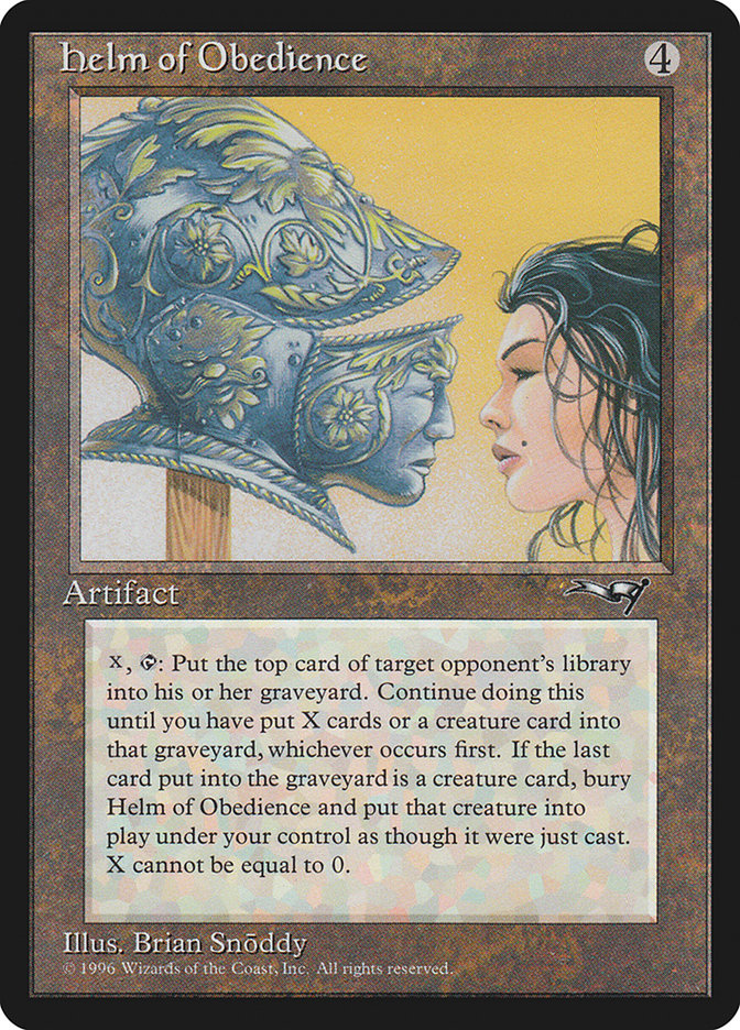 Magic the Gathering Card - Helm of Obedience - MTG Circle