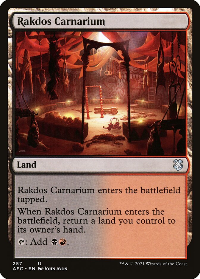 Magic the Gathering Card - Rakdos Carnarium - MTG Circle