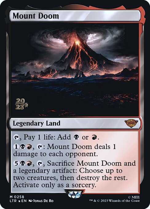Magic the Gathering Card - Mount Doom - MTG Circle