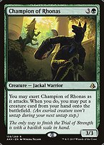 Magic the Gathering Card - Champion of Rhonas - MTG Circle