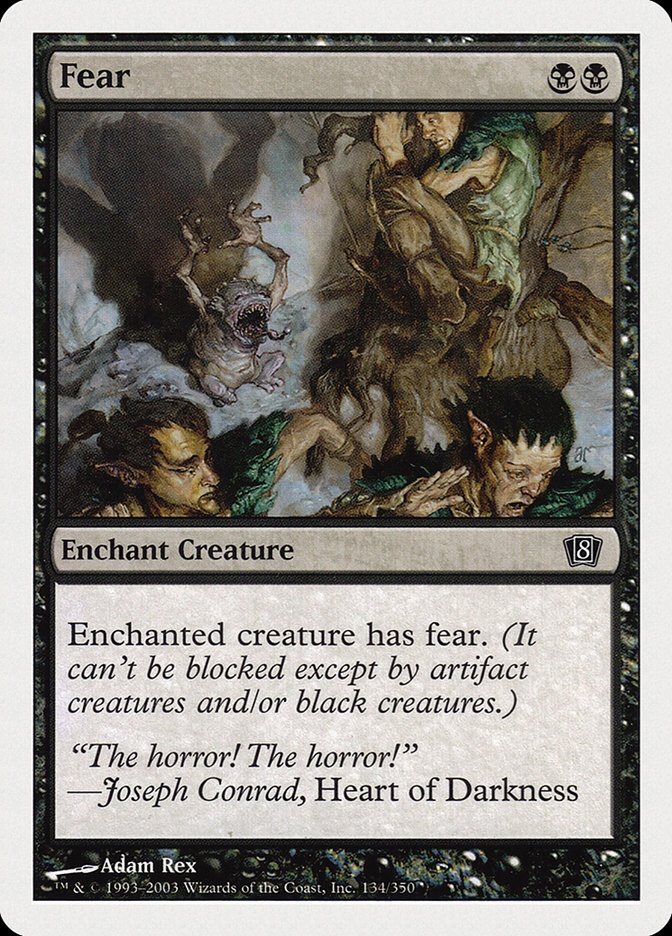 Magic the Gathering Card - Fear - MTG Circle