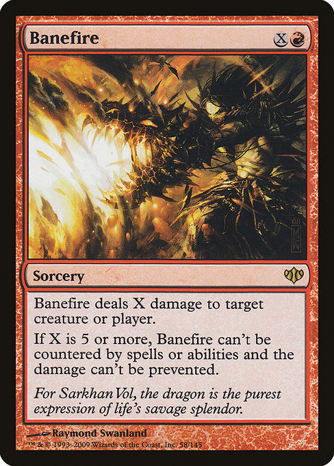 Magic the Gathering Card - Banefire - MTG Circle