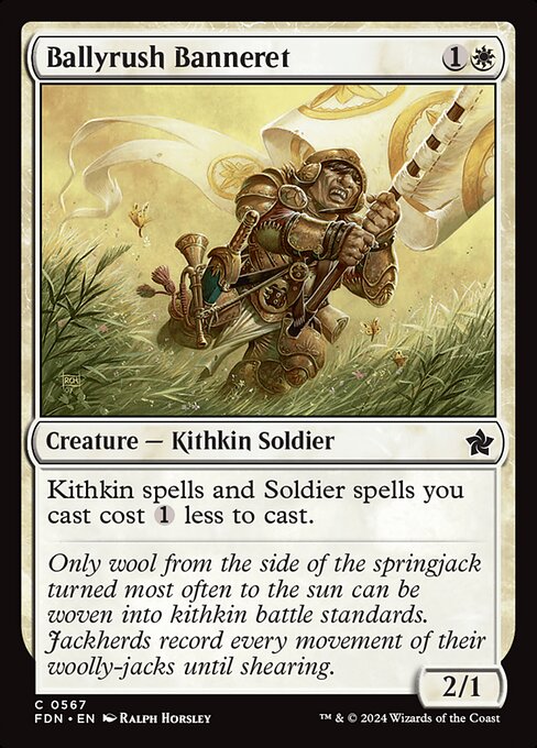 Magic the Gathering Card - Ballyrush Banneret - MTG Circle