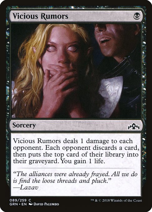 Magic the Gathering Card - Vicious Rumors - MTG Circle