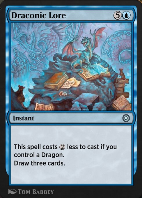 Magic the Gathering Card - Draconic Lore - MTG Circle