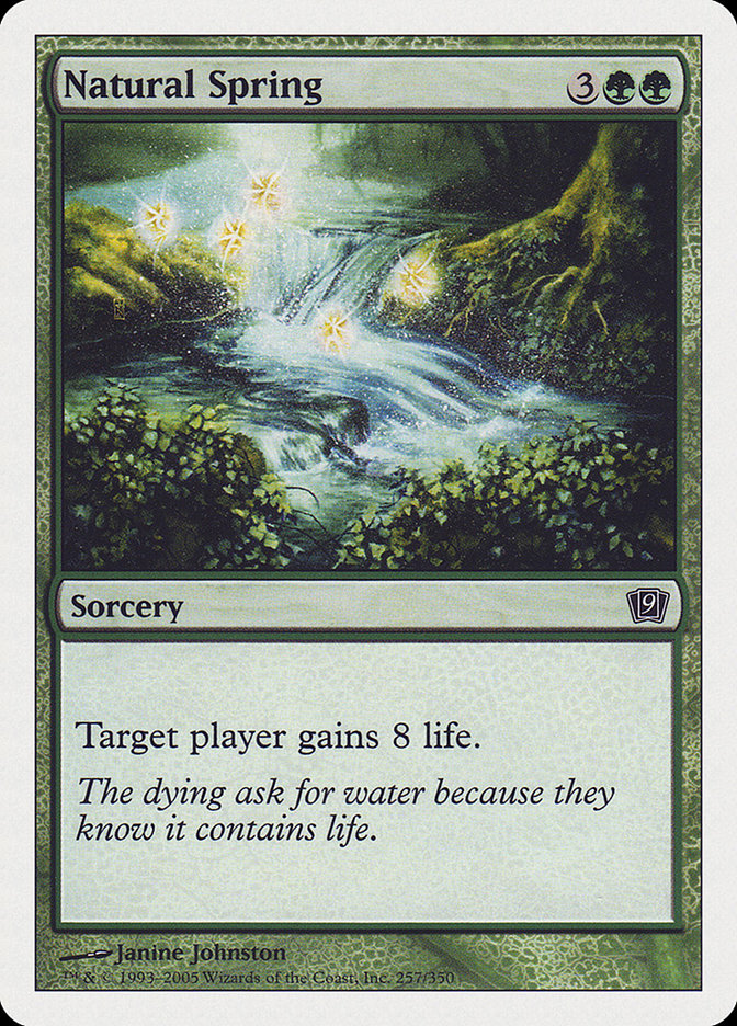 Magic the Gathering Card - Natural Spring - MTG Circle