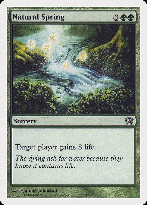 Magic the Gathering Card - Natural Spring - MTG Circle