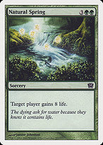 Magic the Gathering Card - Natural Spring - MTG Circle