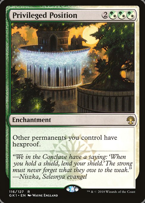 Magic the Gathering Card - Privileged Position - MTG Circle
