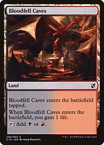 Magic the Gathering Card - Bloodfell Caves - MTG Circle