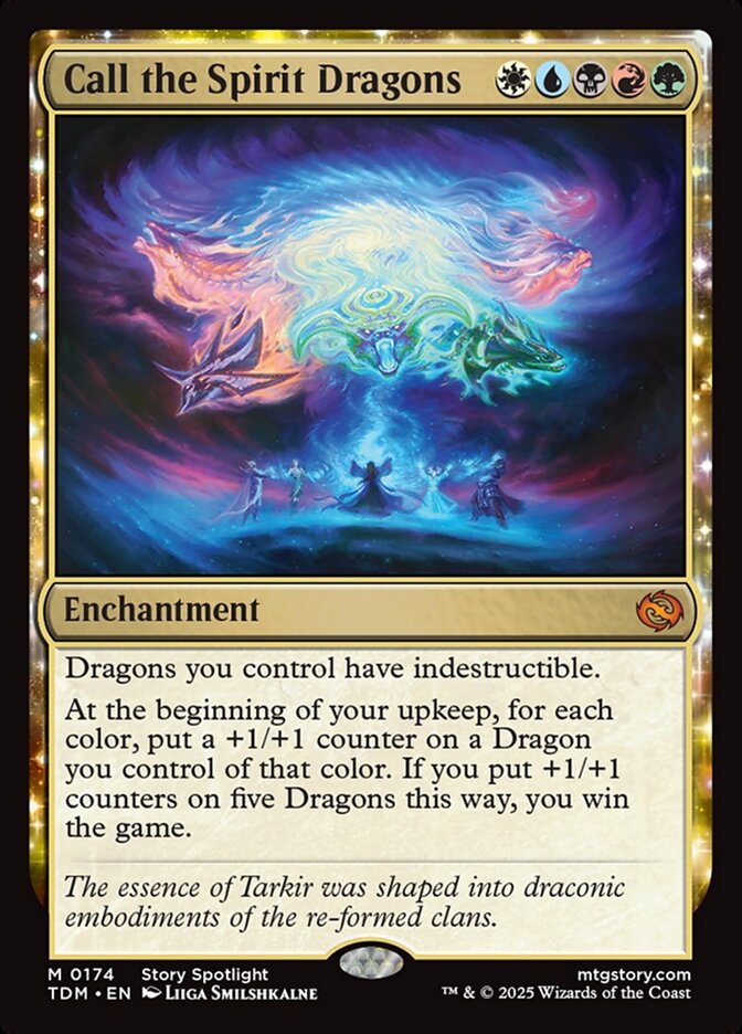 Magic the Gathering Card - Call the Spirit Dragons - MTG Circle