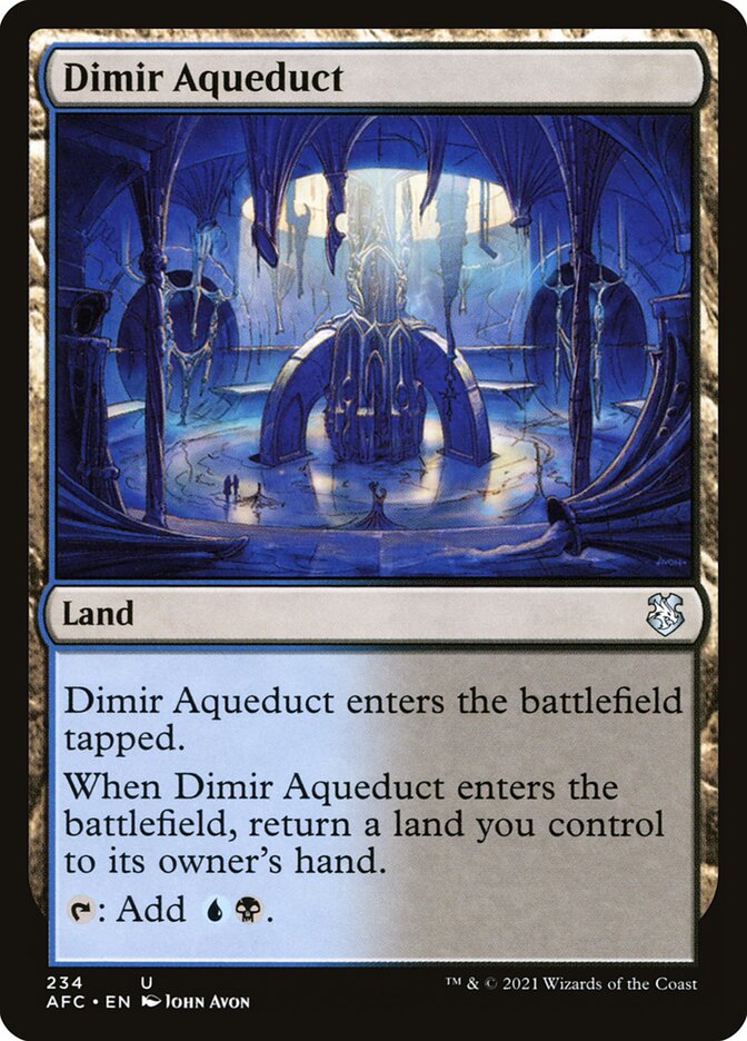 Magic the Gathering Card - Dimir Aqueduct - MTG Circle