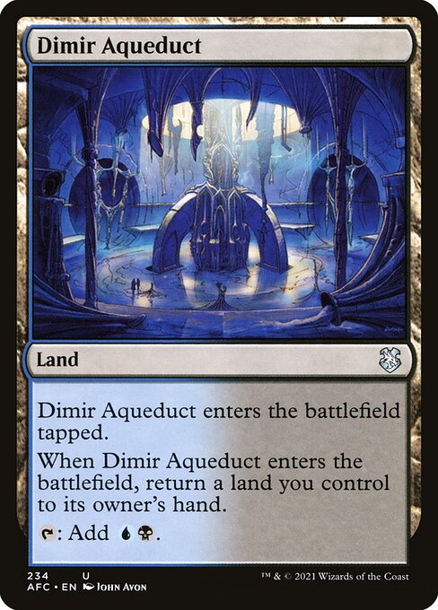 Magic the Gathering Card - Dimir Aqueduct - MTG Circle