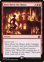 Magic the Gathering Card - Burn Down the House - MTG Circle