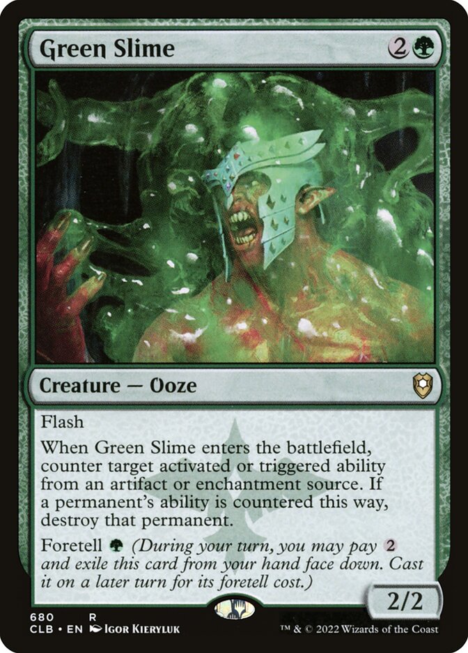 Magic the Gathering Card - Green Slime - MTG Circle
