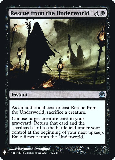 Magic the Gathering Card - Rescue from the Underworld - MTG Circle