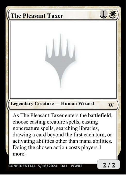Magic the Gathering Card - The Pleasant Taxer - MTG Circle