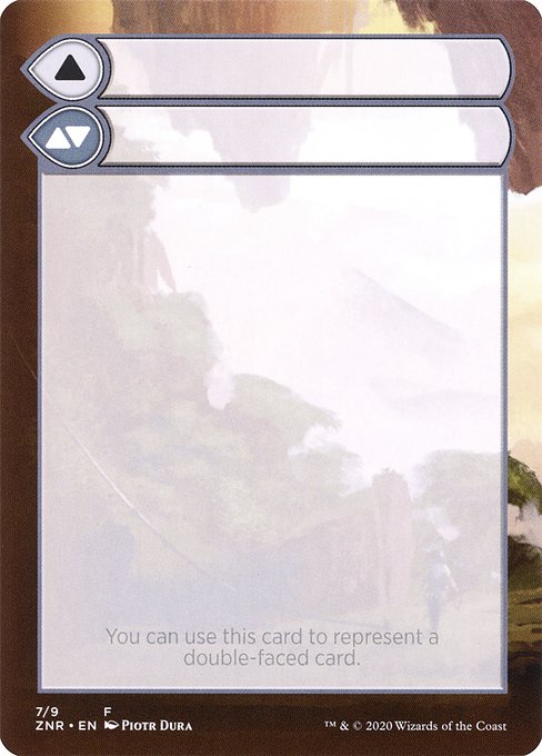 Magic the Gathering Card - Double-Faced Substitute Card - MTG Circle