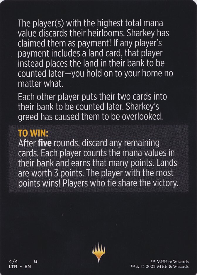 Magic the Gathering Card - Sharkey's Tithe (cont'd) - MTG Circle