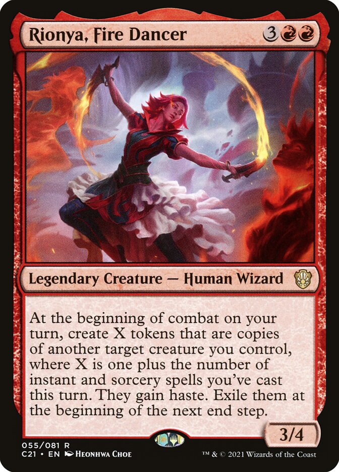 Magic the Gathering Card - Rionya, Fire Dancer - MTG Circle