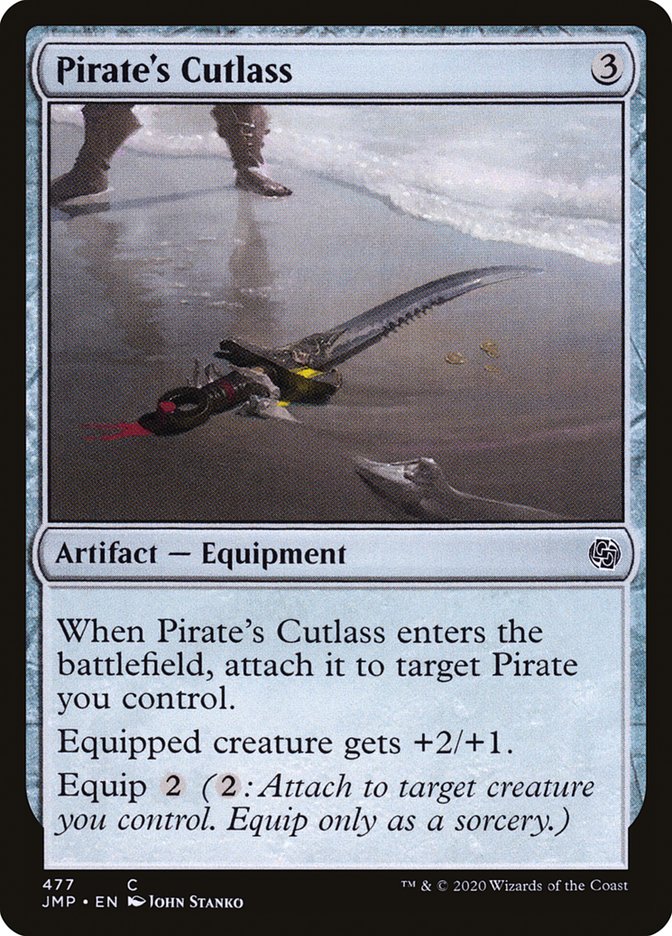 Magic the Gathering Card - Pirate's Cutlass - MTG Circle