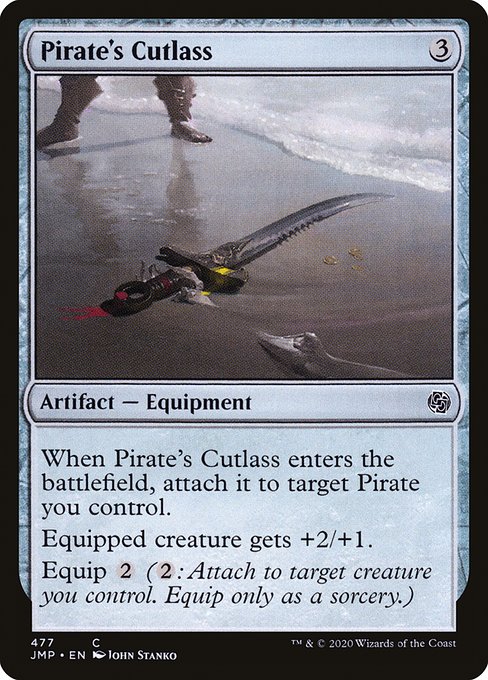 Magic the Gathering Card - Pirate's Cutlass - MTG Circle